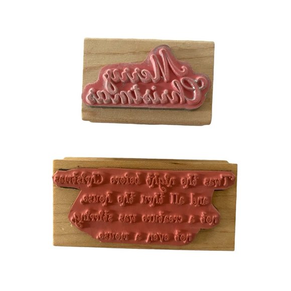 Holiday Rubber Stamp set - Picture 2 of 4
